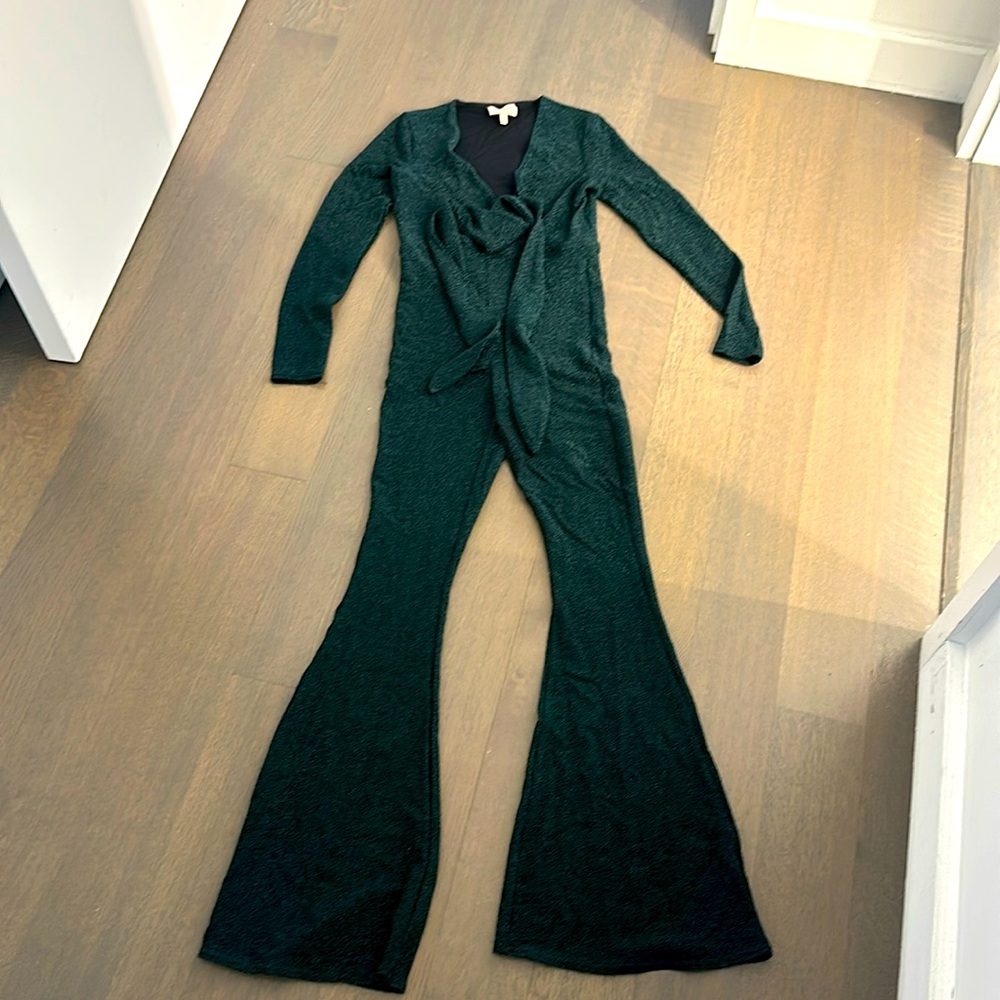 Show me your mumu! Martina jumpsuit in emerald in mint condition size M